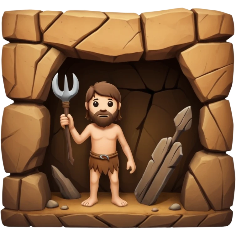 caveman art stickman emoji