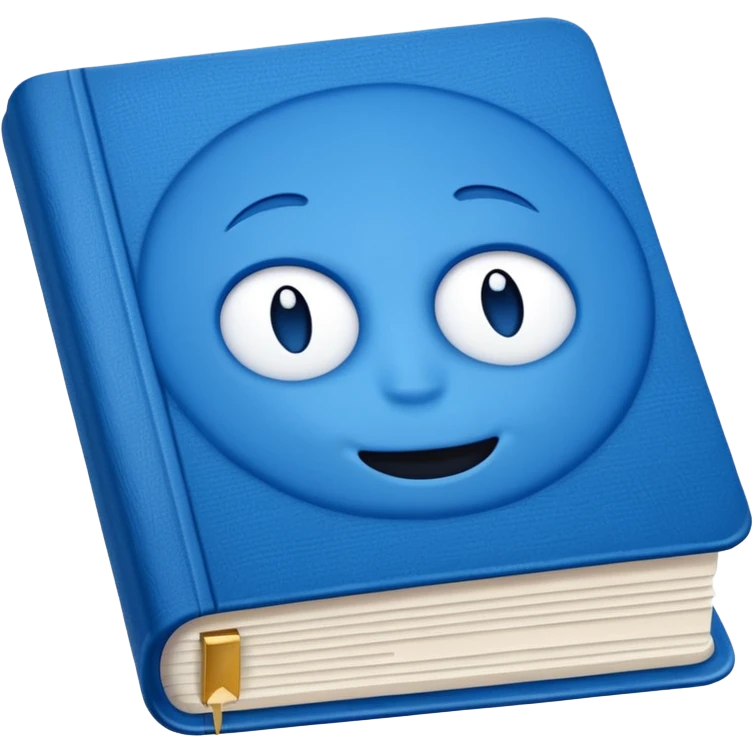Opened blue book emoji