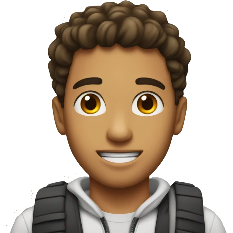 A hot boy with abdo emoji