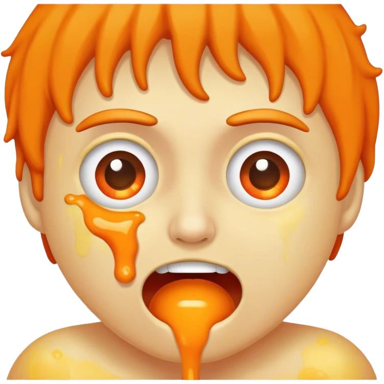  Vomiting orange  emoji