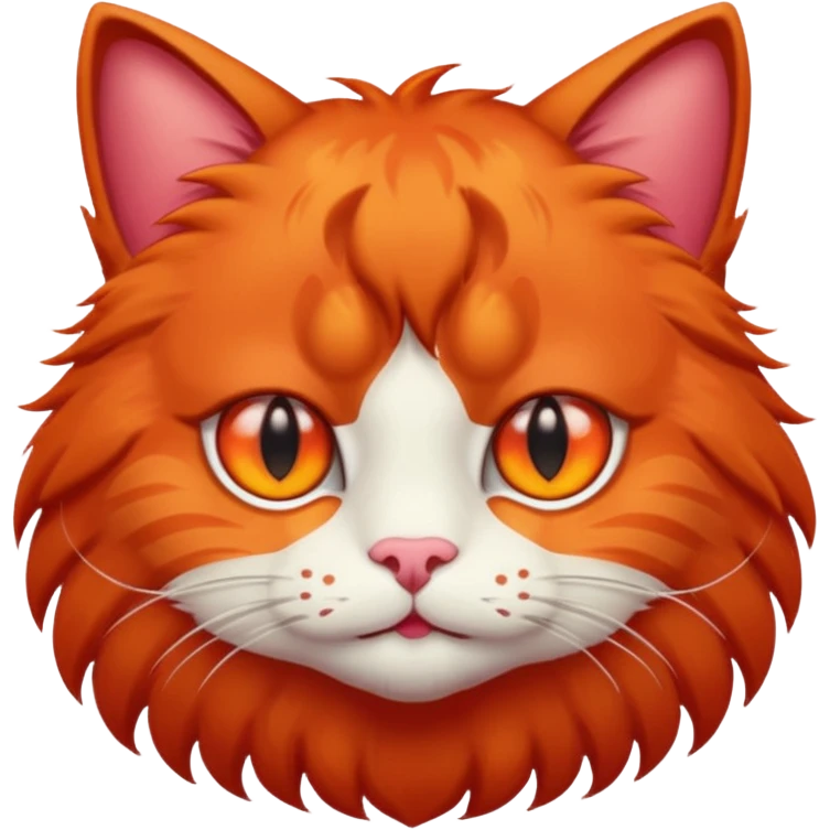 red cat emoji