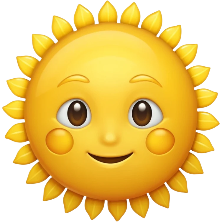 Sun emoji