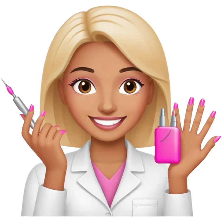 Pink Nail Tech emoji