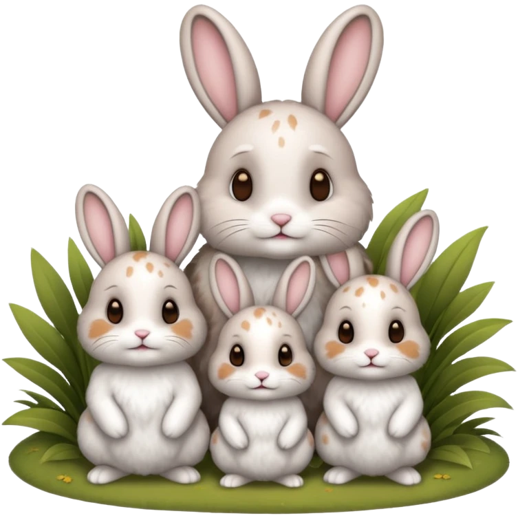 bunny family emoji