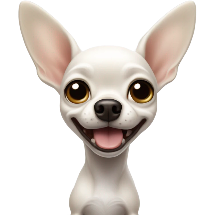 White chihuahua dancing emoji