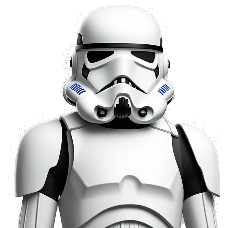 Storm trooper say "these are not the droid you're looking for"  emoji