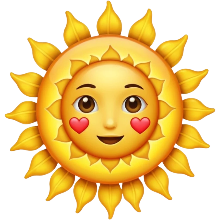 Sun heart emoji