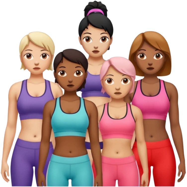Nackte Frauen mit Krisenbrüsten emoji