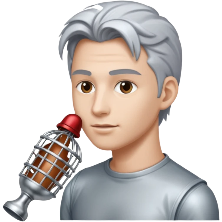 Cock caged  emoji