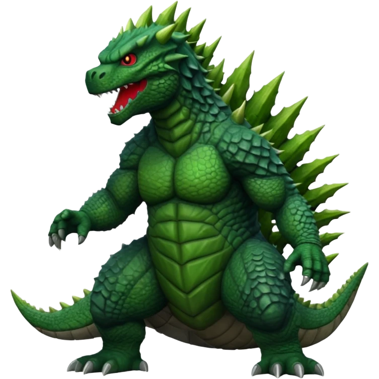 Godzilla front view emoji