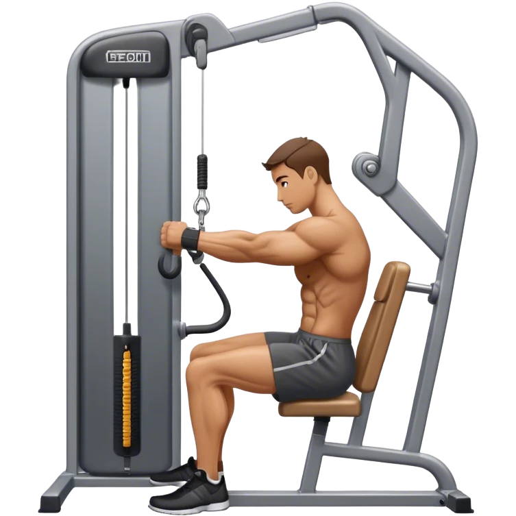 side-view man cable-machine tricep-pushdown emoji
