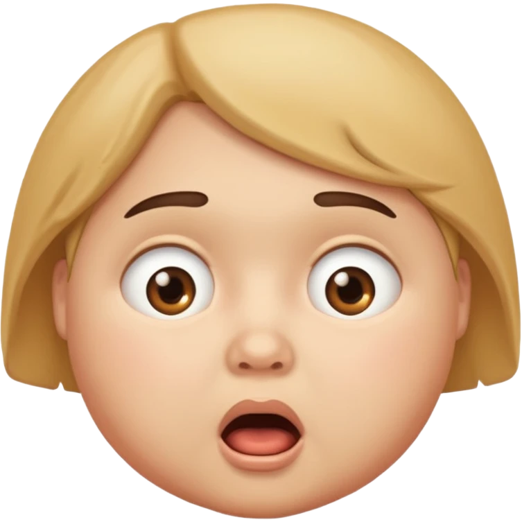 😦+fat emoji