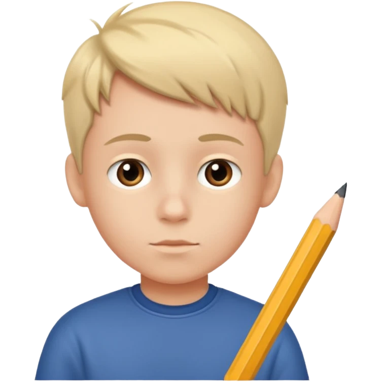 پسری که پاشو باز کرده و داره تکلیف می‌نویسه emoji