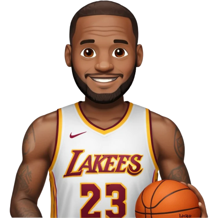 Lebron James smiling emoji