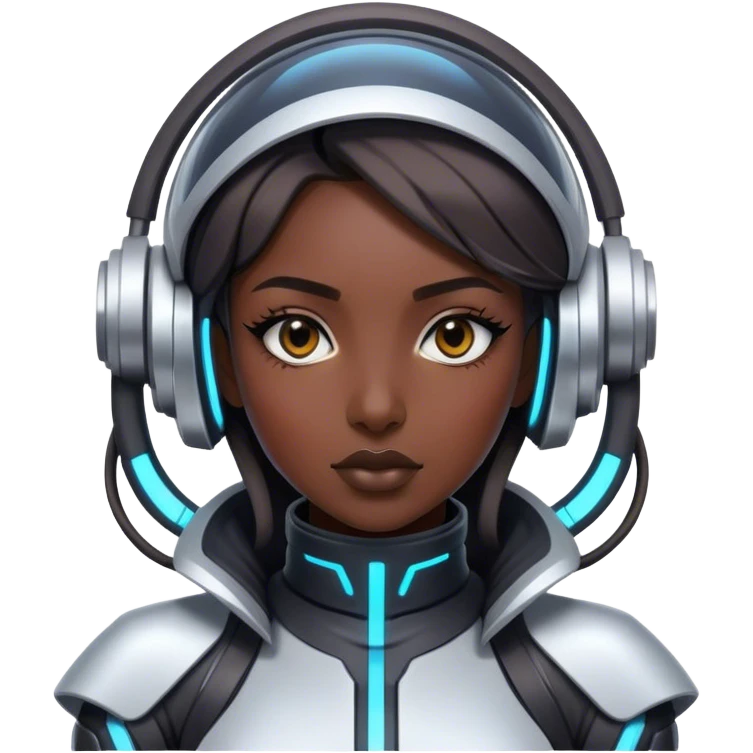 Techno girl emoji