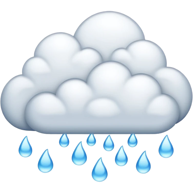 snowing cloud emoji