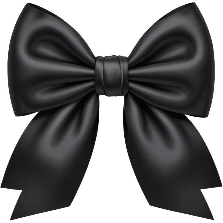 Moño negro emoji