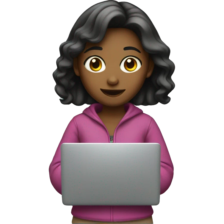 girl with laptop emoji