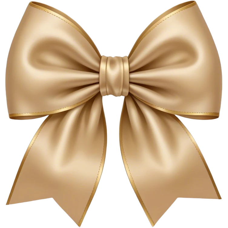 Beige bow emoji