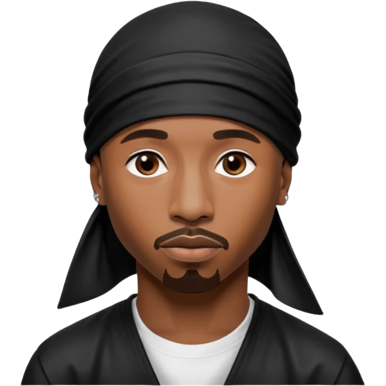 2Pac only face and durage emoji
