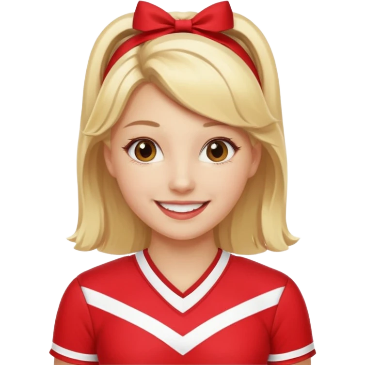 create an emoji of a cheerleader emoji