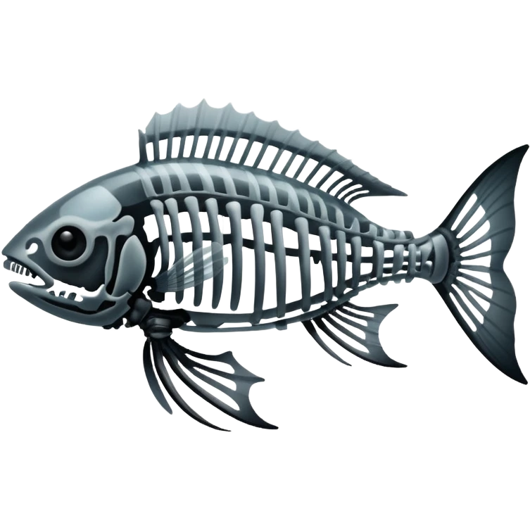 Fish Skeleton X ray emoji