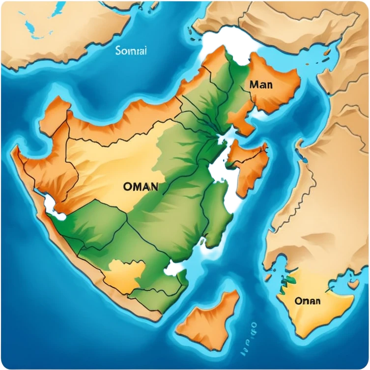Oman map emoji