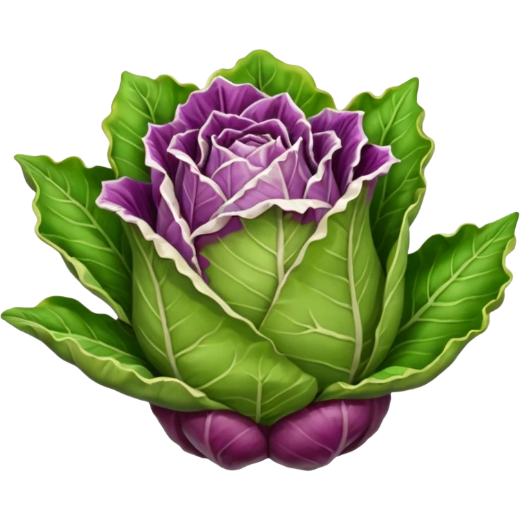 mi serve uno stile più cartoon e senza persona, il radicchio deve diventare animato  emoji