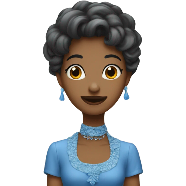bisou bleu emoji