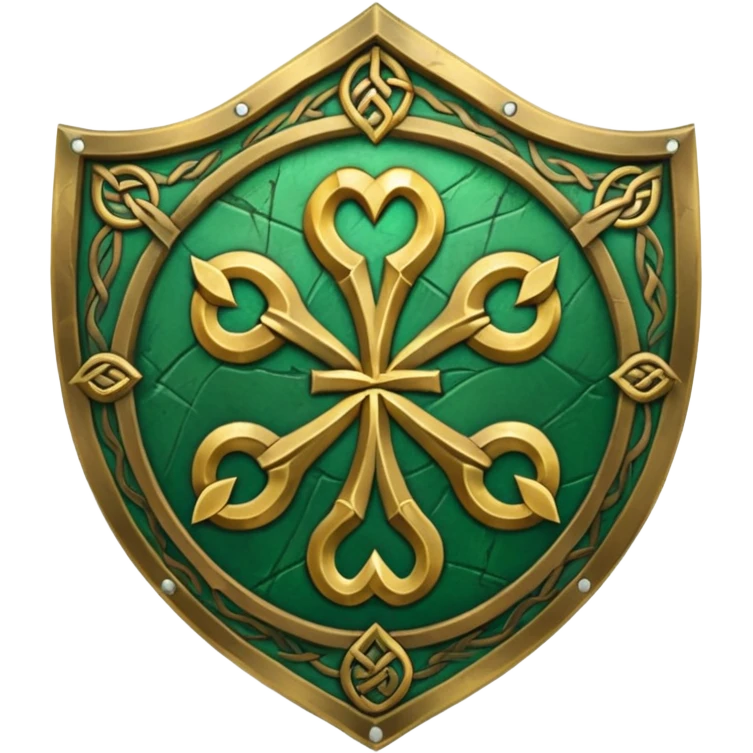 celtic symbols on a shield, world of war craft style emoji