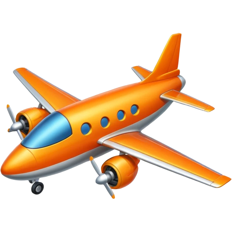 Orange plane rising to right side emoji