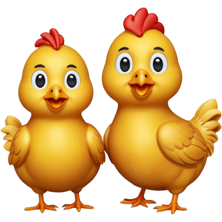 chicken 3d imoji count 100 transparent emoji