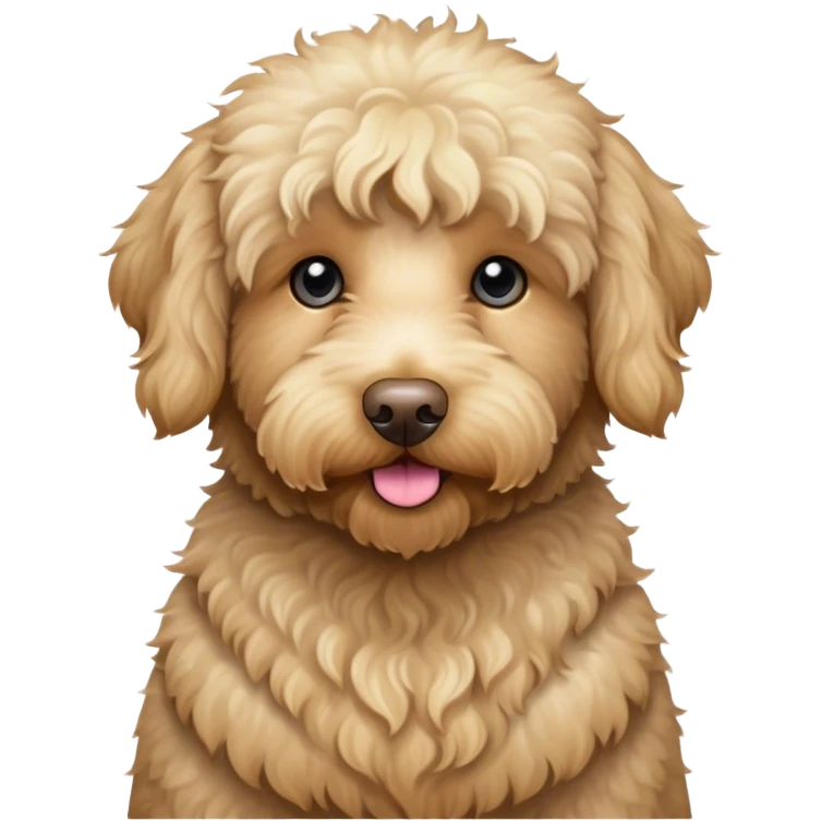 Blonde labradoodle  emoji