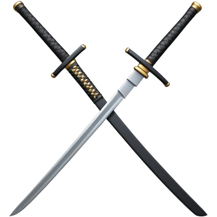 single black katana emoji