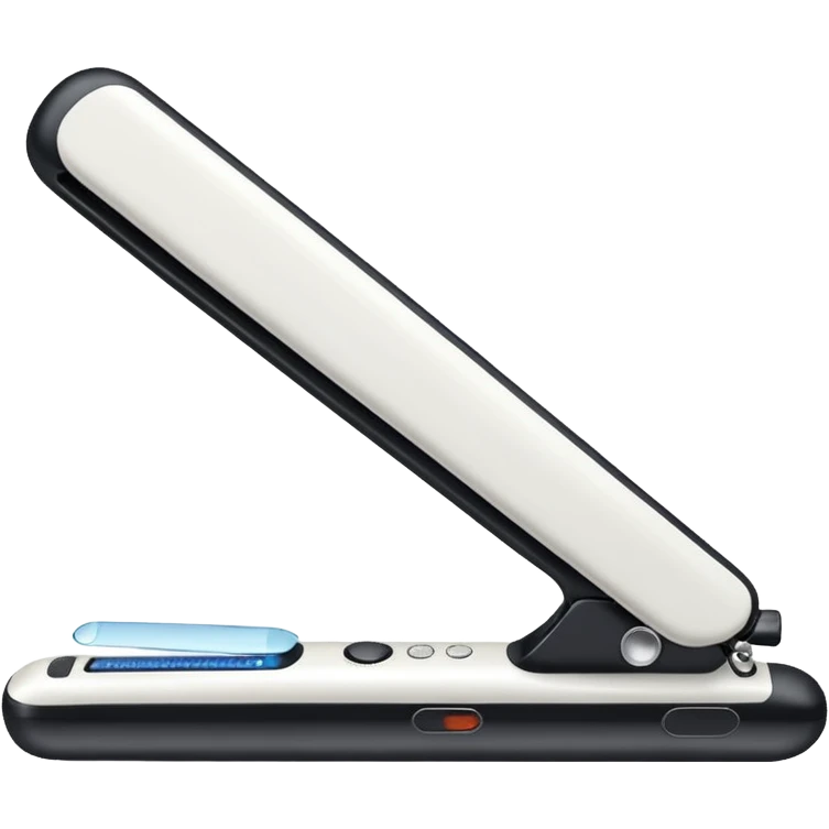 White color Hair straightener emoji