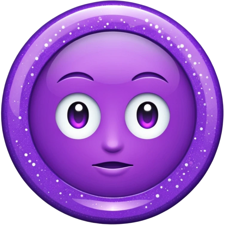 circle glitter roxo emoji