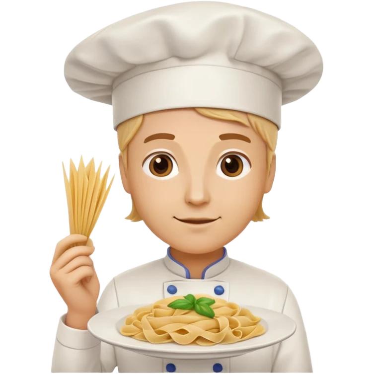 Teacher with pasta emoji