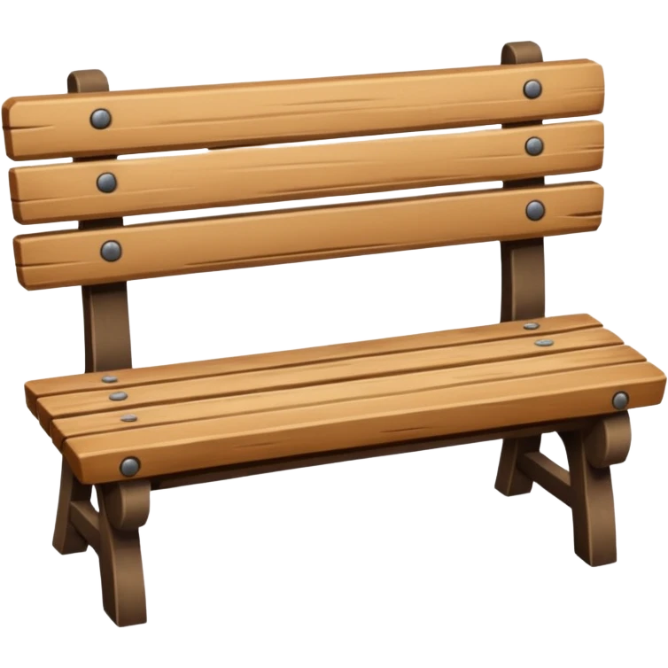 Bench facing at the front emoji