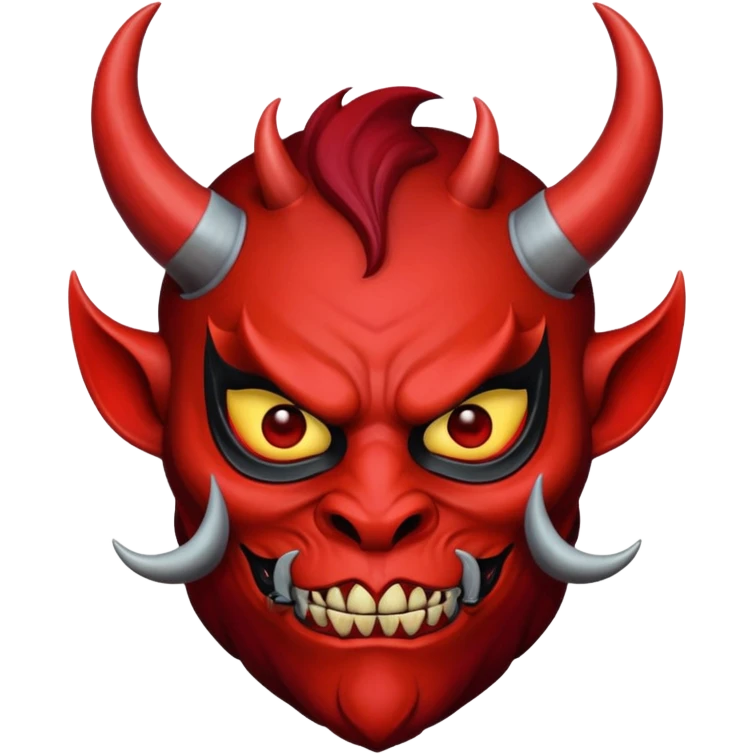 Devil wearing mask emoji