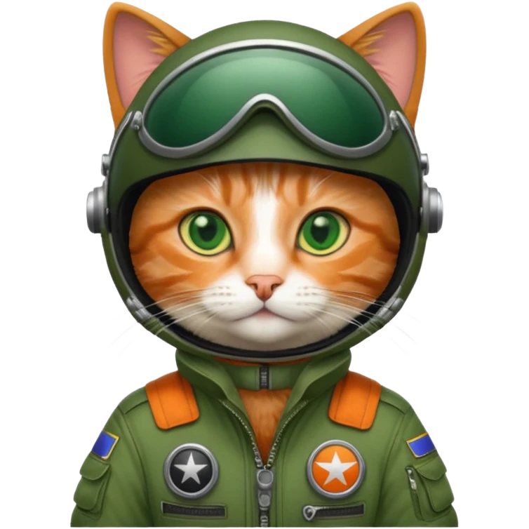 a cat as pilot emoji