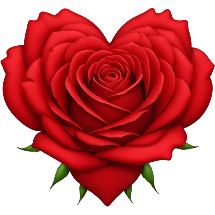 Red rose heart emoji