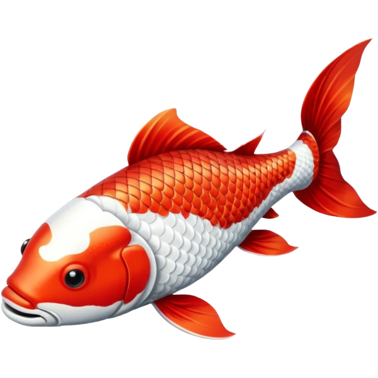 red white Koi fish emoji
