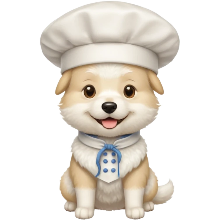 chef white dog emoji