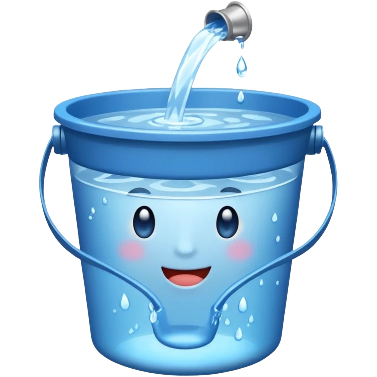 Chucked bucker of water emoji