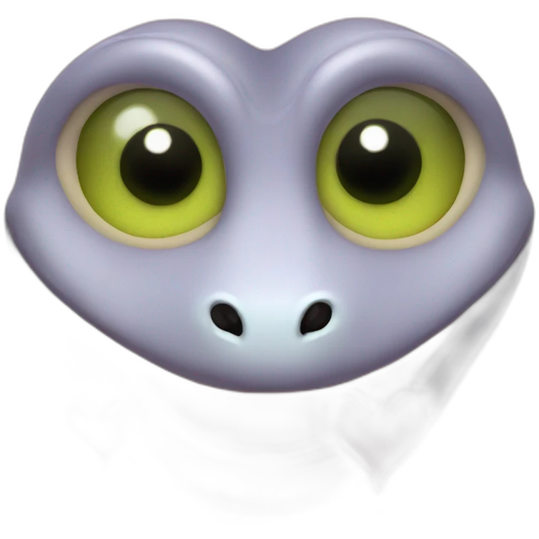 a snake with hearts in he's eyes emoji