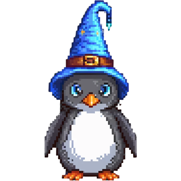 penguin wizard emoji