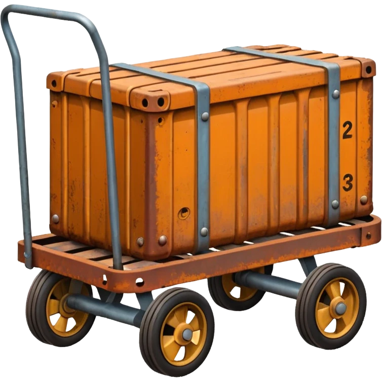 cargo trolley empty emoji