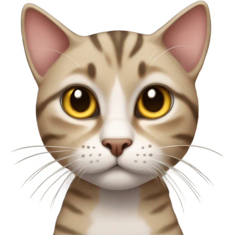 Femine cat that is really a tabby angry boy cat emoji