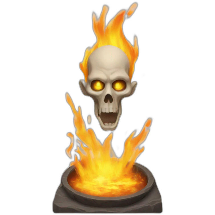 Voldemort fire spell emoji