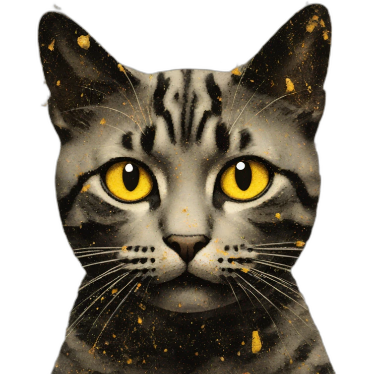 jackson pollock cat emoji